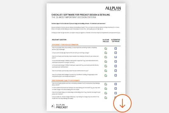 Checklist "Precast Software"
